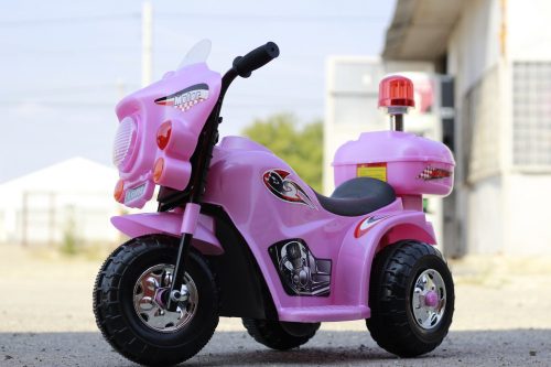Mini elektromos kismotor BJQ991 3 kerékkel - Rózsaszín