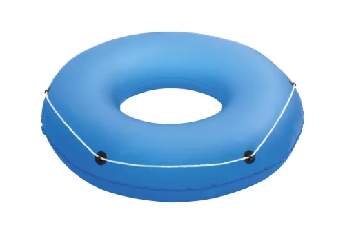 Dmuchane Kółko do pływania dla dzieci 12+ i dorosłych Niebieski BESTWAY 119cm + Linka holownicza