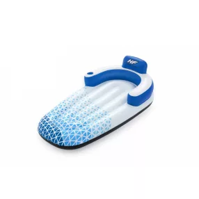   Dmuchany Materac do pływania Indigo Wave BESTWAY 183x97cm + Dmuchane oparcie + Miejsce na napoje