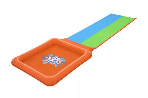 Podwójny Ślizg wodny Super Splash dla dzieci 3+ BESTWAY Tor 531cm + Brodzik 129 l + Natrysk