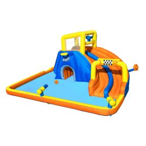   Wodny Park Rozrywki dla dzieci 5+ BESTWAY Zjeżdżalnia + Koszykówka + Tunel + Natrysk
