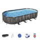 Basen stelażowy Power Steel 732x366x122cm 24x12FT BESTWAY 7w1 Akcesoria