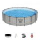 Basen stelażowy Steel Pro MAX 549x122 Imitacja Kamienia 18FT BESTWAY 5w1 + Akcesoria