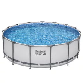   Basen stelażowy Steel Pro MAX 457x122 15FT BESTWAY 5w1 + Akcesoria