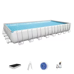   Basen stelażowy Power Steel 6w1 BESTWAY 956x488x132cm 31x16FT + Pompa piaskowa