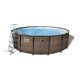 Basen Stelażowy 16FT 488x122 cm Power Steel Deluxe Rattan S