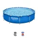 Basen Stelażowy Steel Pro 366x76 Okrągły BESTWAY 3w1 + Pompa Filtr