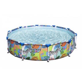   Basen Stelażowy Steel Pro dla dzieci Świat Zwierząt BESTWAY 305x66cm 10FT