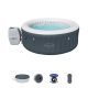 Bali Lay-Z-Spa AirJet Domowe Jacuzzi BESTWAY 4-osobowe + LED + Akcesoria