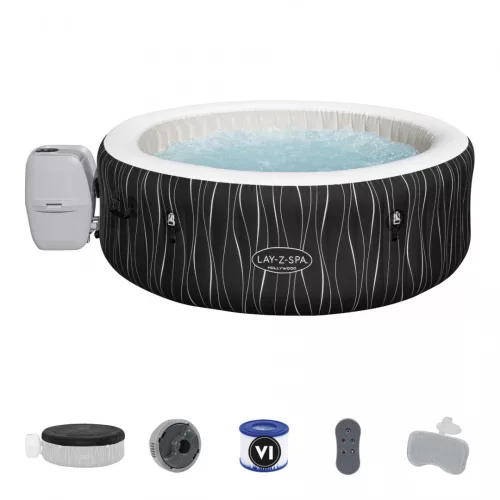 Hollywood Lay-Z-Spa AirJet Przydomowe Spa BESTWAY 6-osobowe + LED + 4 poduszki