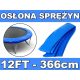 Kołnierz ochronny na sprężyny SkyRamiz Niebieski do trampoliny ogrodowej 366cm/12FT