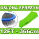 Kołnierz ochronny na sprężyny SkyRamiz Zielony do trampoliny ogrodowej 366cm/12FT
