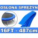 Kołnierz ochronny na sprężyny SkyRamiz Niebieski do trampoliny ogrodowej 487cm/16FT