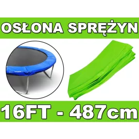   Kołnierz ochronny na sprężyny SkyRamiz Zielony do trampoliny ogrodowej 487cm/16FT