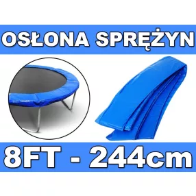   Kołnierz ochronny na sprężyny SkyRamiz Niebieski do trampoliny ogrodowej 244cm/8FT