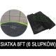 Siatka ochronna SkyRamiz Czarny do trampoliny ogrodowej 244cm/8FT 6 tuneli na słupki