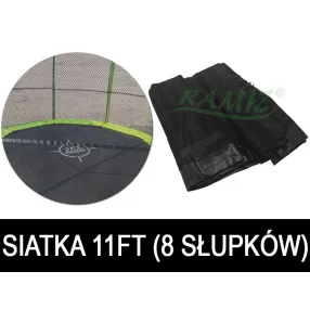 Siatka do Trampoliny 11FT - 8 pól Czarna