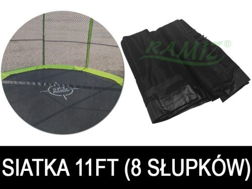 Siatka do Trampoliny 11FT - 8 pól Czarna