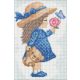 Diamentowa mozaika Mała dziewczynka 20x30 Płótno + Cyrkonie + Rysik 3w1 + Kleje