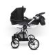 Babyactive  Mommy Glossy Silver multifunkciós 3in1 babakocsi - fekete