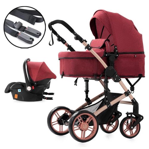 Bora baby MAGIC 3in1 babakocsi-bordó