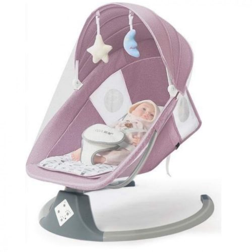 BABYFOND baba ringató, elektromos hinta, pihenőszék - rózsaszín