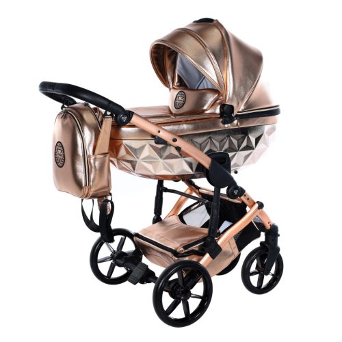 Junama Hand Craft Glossy 3in1 multifunkciós babakocsi - Rose Gold