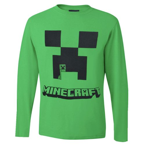 Minecraft Creeper gyerek hosszú ujjú póló, felső 10 év / 140 cm