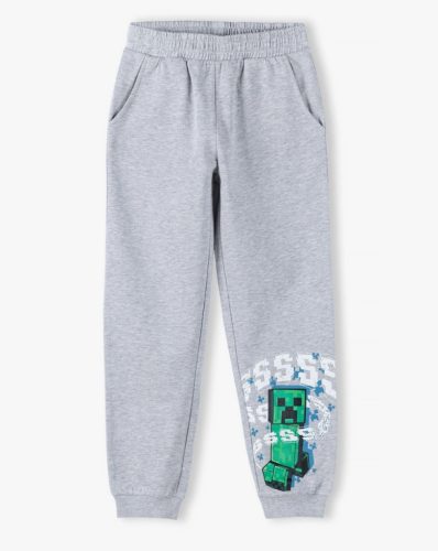Minecraft Grey gyerek hosszú nadrág, jogging alsó 12 év / 152 cm