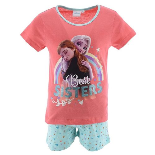 Disney Jégvarázs Best Sisters Peach gyerek rövid pizsama 5 év / 110 cm