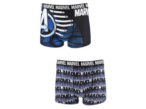 Bosszúállók Captain America Blue férfi boxeralsó 2 darab/csomag M