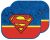 Superman Comic napellenző ablakra 2 db-os