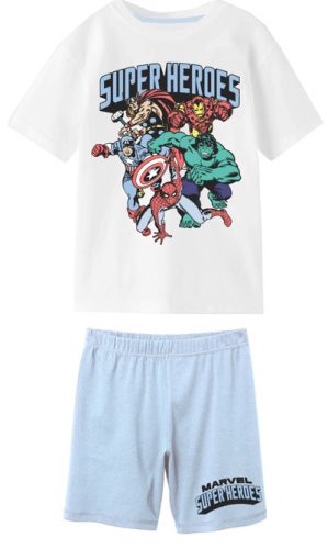 Bosszúállók Super heroes gyerek rövid pizsama 2 - 8 év / 92 - 128 cm