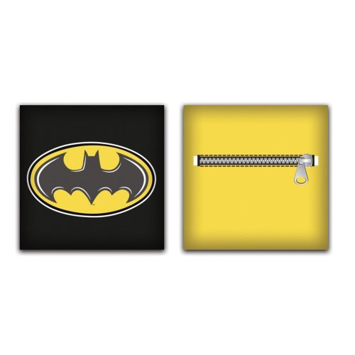 Batman Symbol párna, díszpárna levehető huzattal 35x35 cm Velúr