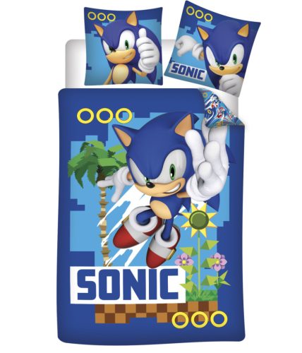 Sonic a sündisznó Coin Chase ágyneműhuzat 140×200cm, 70×90 cm