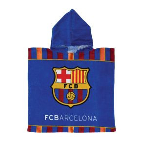 FC Barcelona Blue strand törölköző poncsó 50x100 cm