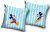 Disney Mickey Stripe & Smile párnahuzat 40x40 cm Velúr