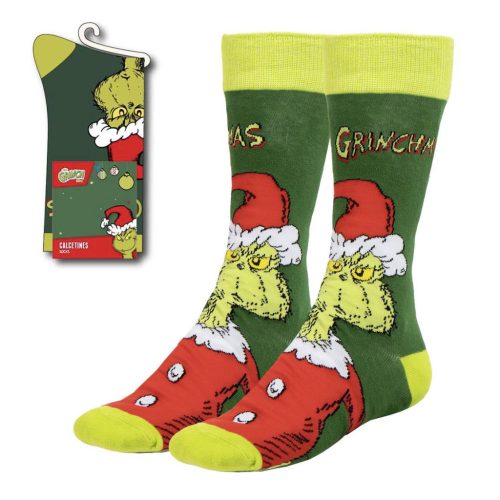 A Grincs Santa férfi hosszú szárú zokni 38/45