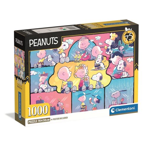 Snoopy Sweetest Days 1000 db-os Compact puzzle Clementoni