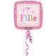 Welcome Baby Pink fólia lufi 43 cm