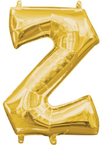 Arany Gold mini Z betű fólia lufi 33 cm