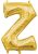 Arany Gold mini Z betű fólia lufi 33 cm