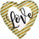 Love Gold fólia lufi 43 cm