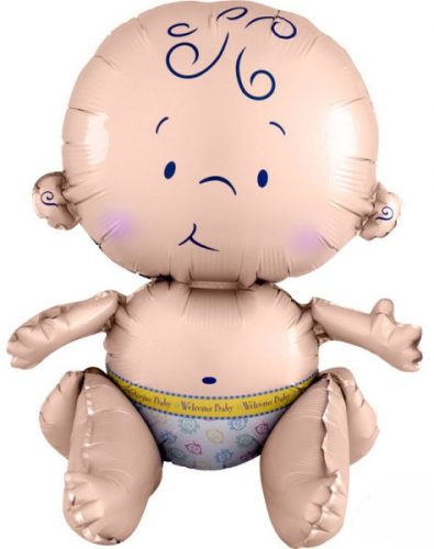 Baby Cute ülő fólia lufi 38 cm