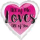 Love All of You fólia lufi 43 cm