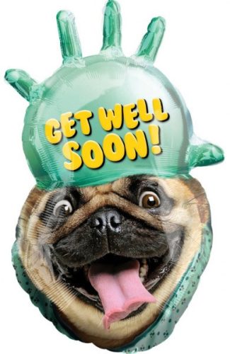 Kutya Get Well Soon fólia lufi 81 cm