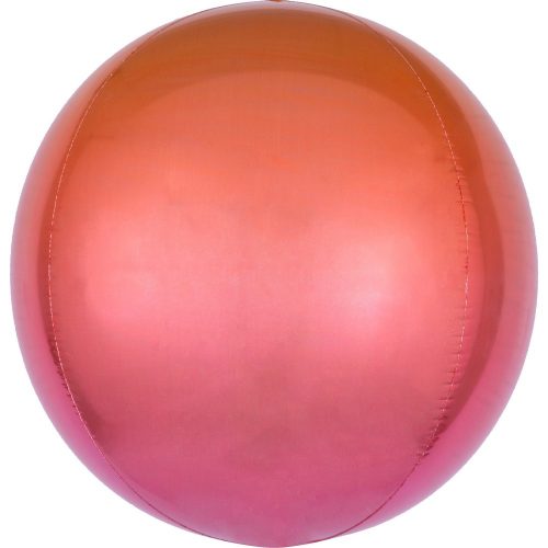 Színes Ombré gömb fólia lufi 40 cm