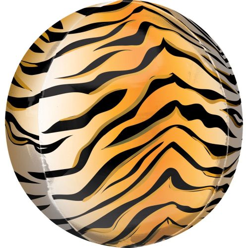 Tigris csíkos Safari gömb fólia lufi 40 cm