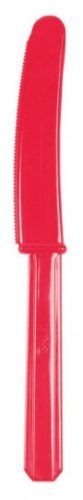Piros Apple Red evőeszköz, kés - 10 darabos