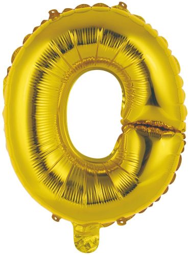 Arany Gold O betű fólia lufi 45 cm